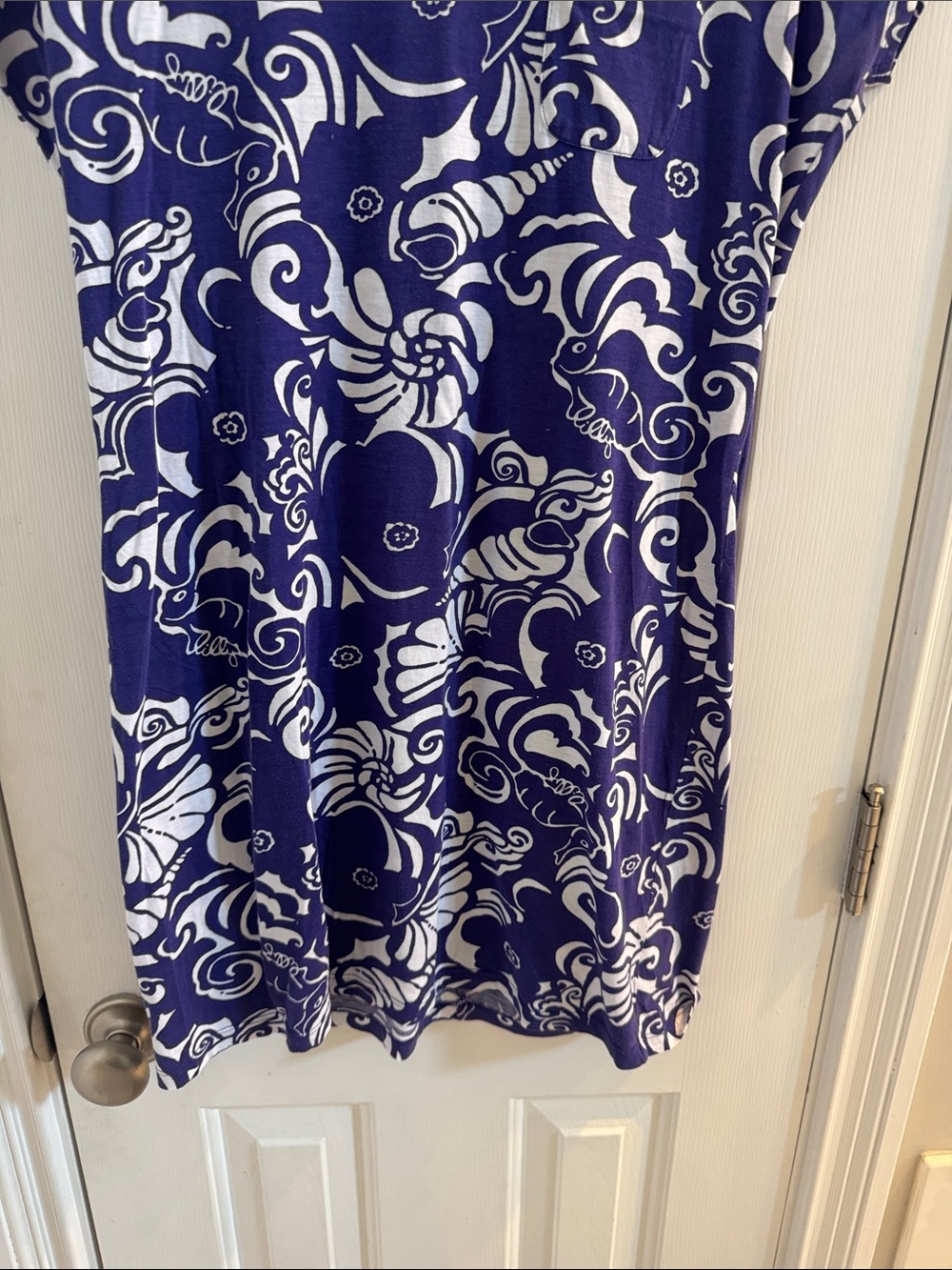 Lilly Pulitzer Daniella Dress Seahorse Seashell Pattern Resort Travel - Picture 4 of 10